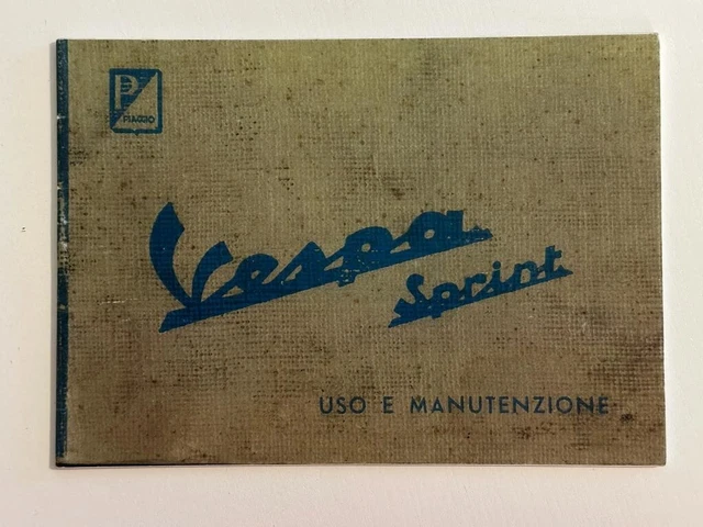 Libretto uso e manutenzione VESPA Sprint