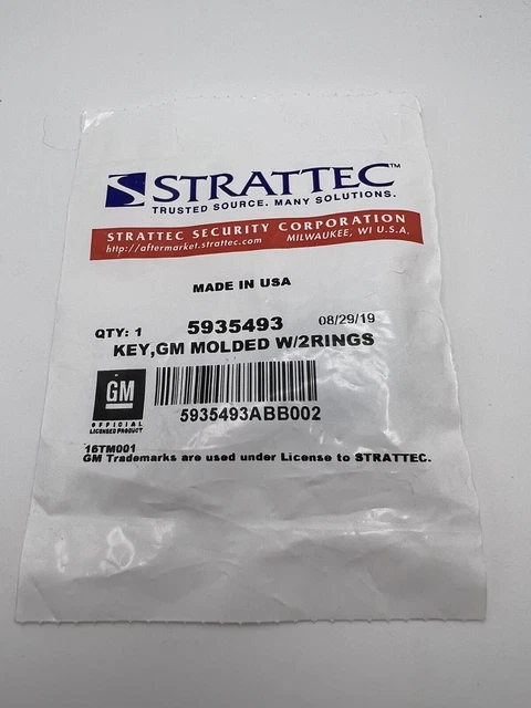 GM Transponder Key Strattec 5935493 Chip Philips 46 Circle-Plus GM 13520340 OEM