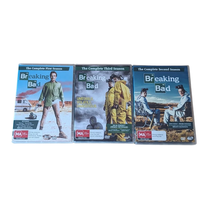 BREAKING BAD DVDS The Full Complete Set 1 2 3 Seasons Region 4