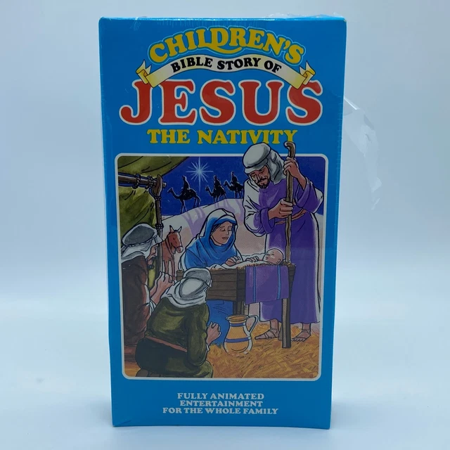 NEW CHILDREN'S BIBLE Story Of Jesus The Nativity VHS VCR Tape Movie