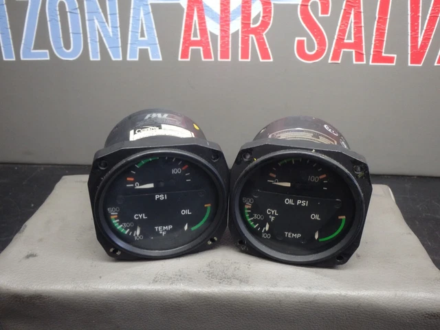 Aircraft Inst. & Development Cessna 3 in 1 Engine Gauge P/N: C662019-0101
