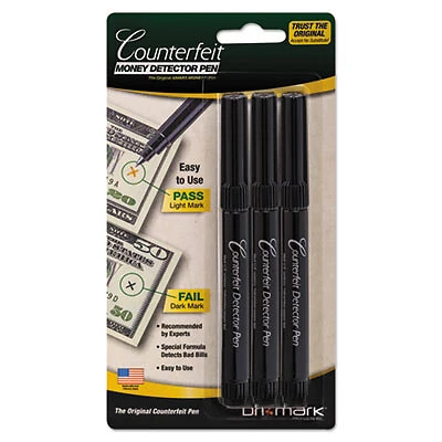 Dri-Mark PEN,DETECTR,COUNTRFT,3PK 3513B-1 DRI-MARK PRODUCTS Dri-Mark 3513B-1