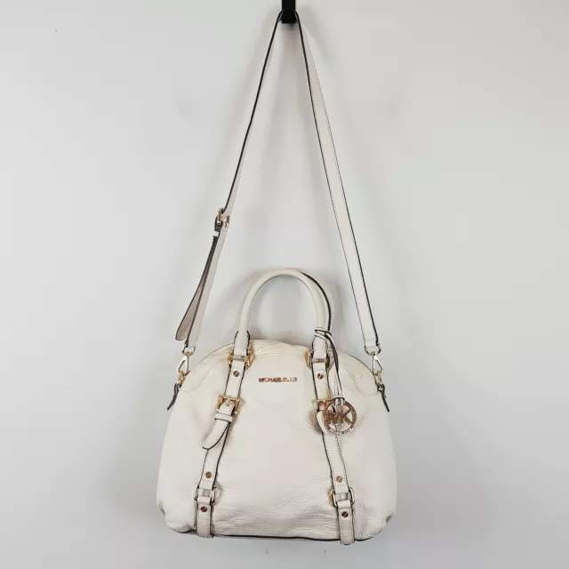 MICHAEL KORS Womens Leather Bedford Bowling Bag / Handbag - 100% Authentic
