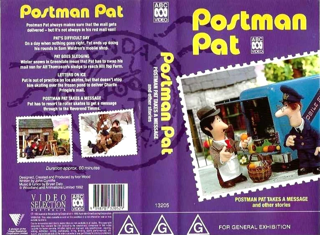 POSTMAN PAT TAKE A Message And Other Stories Vhs Video Pal A Rare Find ...