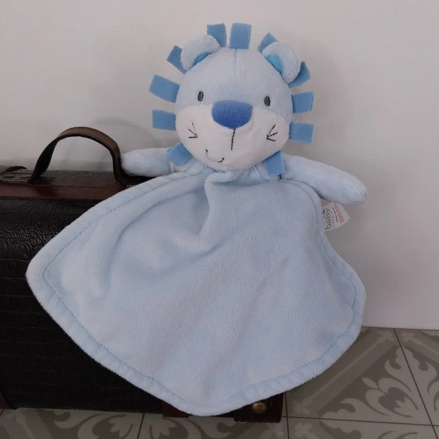 M&CO LION COMFORTER Blanket Soft Toy Blue £18.99 PicClick UK