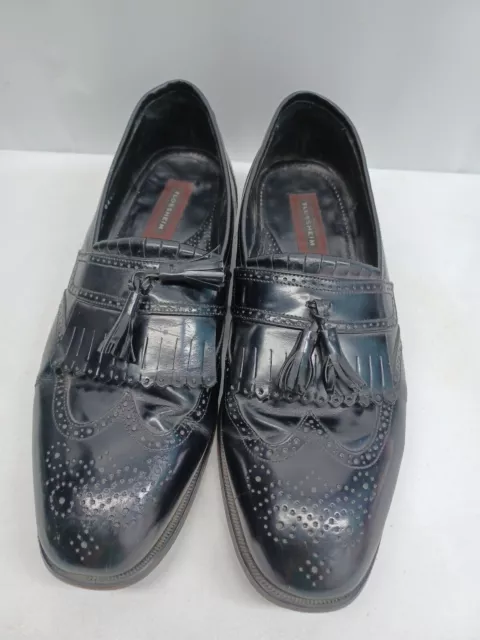 FLORSHEIM IMPERIAL MENS Dress Shoes Wingtip Kiltie Tassel Loafers Black ...