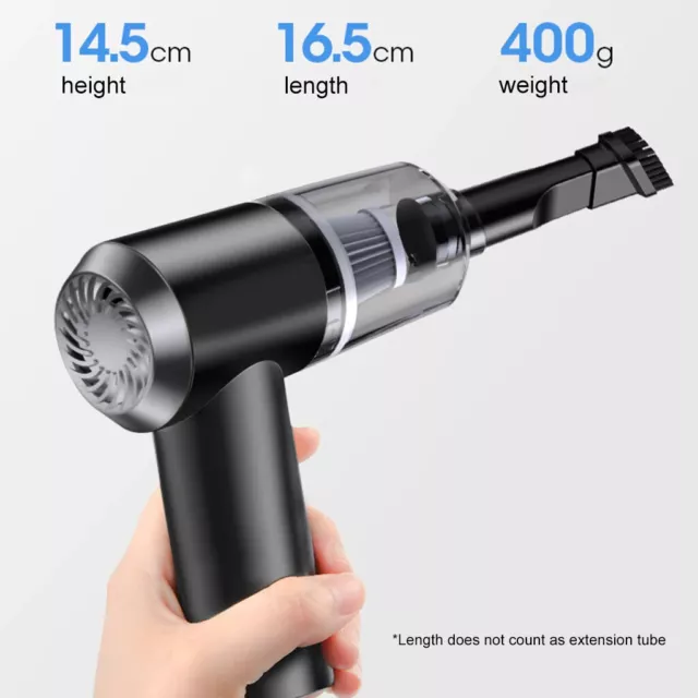 Rechargeable Wireless Vacuum Cleaner Car Handheld Vaccum Mini Power Suction USB 2