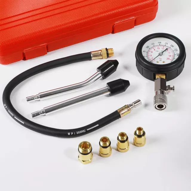 Auto Diesel Petrol Engine Cylinder Pressure Tester Compression Gauge Test Kit AU 3