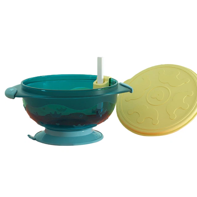 Feeding Bowl Anti-scald Handle No Odor Suction Cup Bowl Baby Dish Plate
