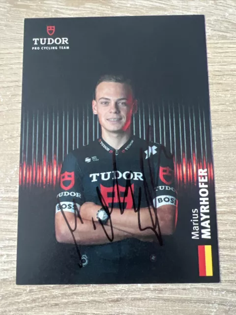 Cyclisme Cycling Wielrennen Carte Dédicacée Marius Mayrhofer Team Tudor 2024