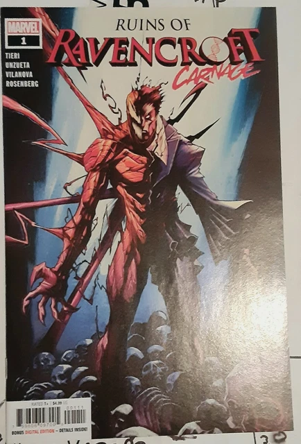Ruins of Ravencroft Carnage #1 2020 Marvel 1ST APP-CORTLAND KASSIDY! (NM)-(NM/M)