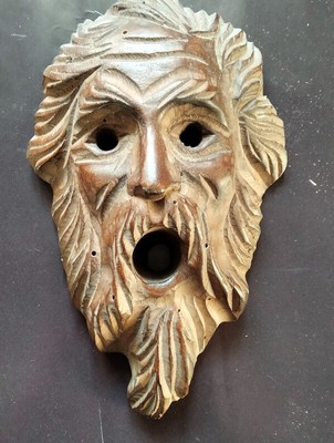 30cm Legno Mask Maschera arazzo scultura Figura Zebra Cavallo HM3000014 