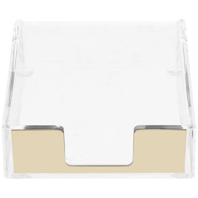 Desktop Memo Pad Holder Memo Note Dispenser Stationery Paper Clip Holder