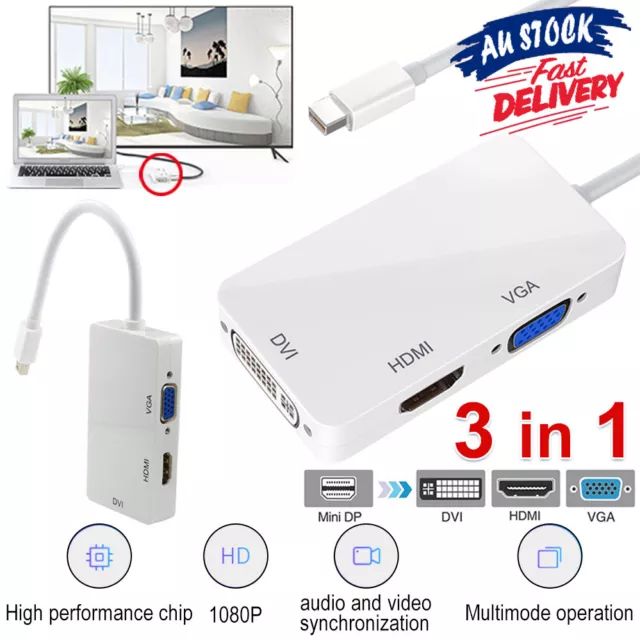 3in1 Adapter Cable Thunderbolt Display port To HDMI Compatible With MacBook Air