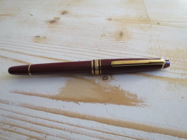 Stylo Plume Montblanc 147 - Plume Or Massif 18 Carats Bi-couleur, Avec écrin Et Accessoires, Occasion