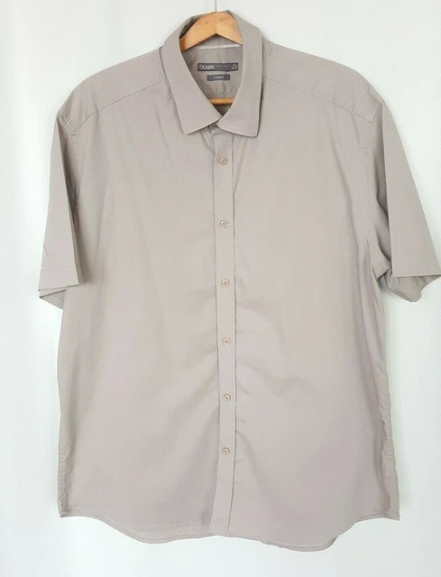 Chemise Homme Jules Blanche à Carreaux - Taille M Ajustée - Manches Longues - Coton/lin - Parfait état