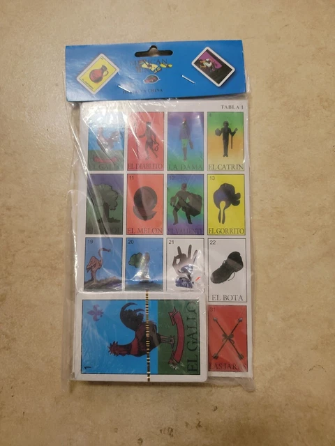 Mexican Loteria Bingo Cards Game 10 Players 10 Boards 54 Cards