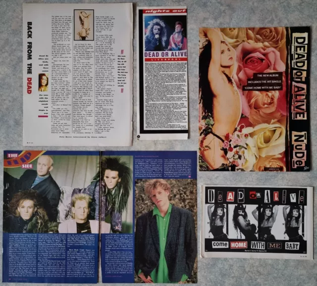 DEAD OR ALIVE 🍭 PETE BURNS clippings pack collection lot de presse magazines