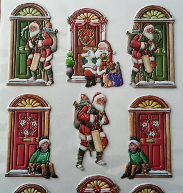 3-D RELIEF- STICKER +++ WEIHNACHTEN 3 +++ Karin Jittenmeier +++ QVC TBZ DIN A4 3