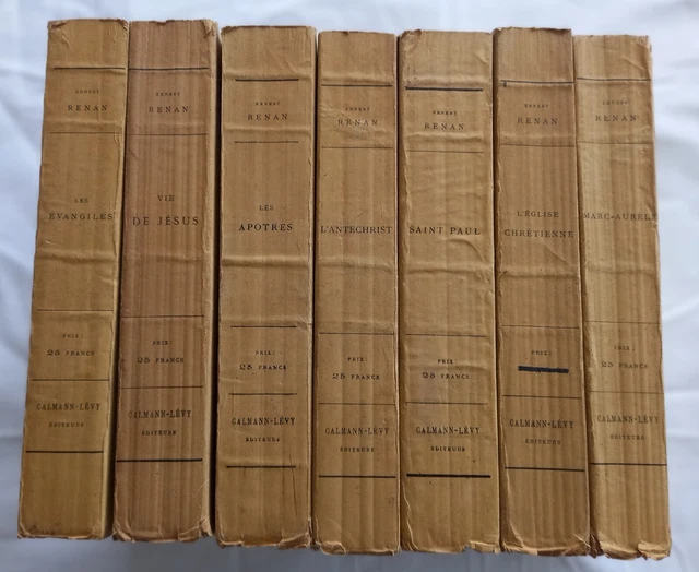 ERNEST RENAN 7 Livres Voir Etat Et Titres Sur Les 10 Photos EUR 59,90 - PicClick FR