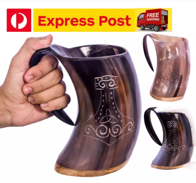 NEW Viking Horn Cups Beer Mug Drinking Christmas Birthday Xmas Men Women GIFTS