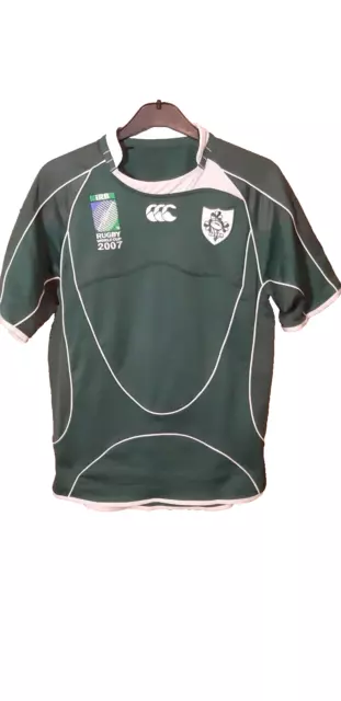 Ireland IRFU 2007/2008/2009 Home Rugby Union Shirt Jersey Canterbury Size M