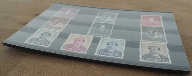 1950 Luxemburg; 5 mal Serien Kriegswaisen & Caritas, **/MNH, MiNr 468/77, ME 775