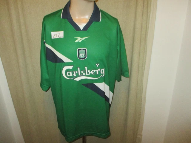 FC Liverpool Original Reebok Auswärts Trikot 1999/00 "Carlsberg" Gr.XL TOP