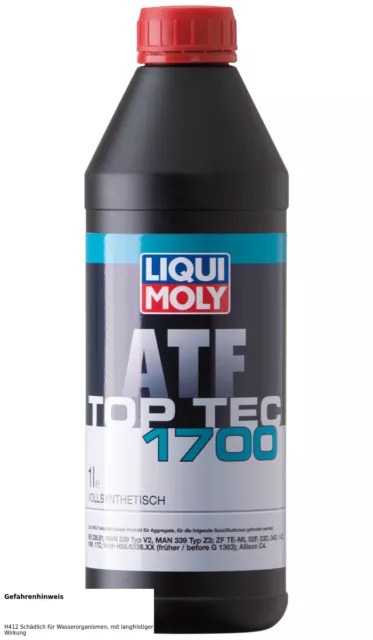 LIQUI MOLY 3663 Top Tec ATF 1700 Automatik Getriebeöl Vollsynthetisch 1L