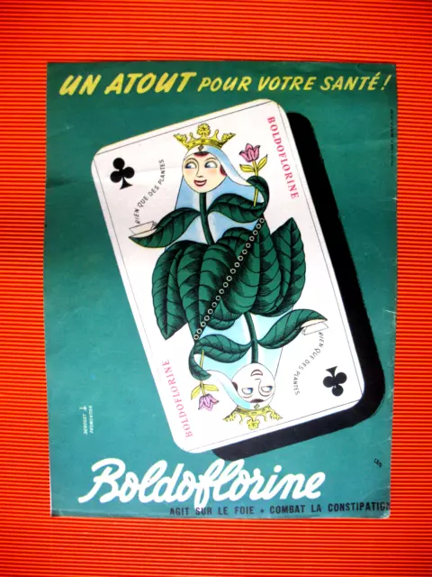 Publicite De Presse Boldoflorine Tisane Illustrateur Fromentier French Ad 1954
