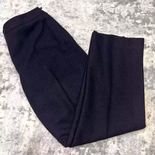 Vintage Carlisle 100% Wool Black Dress Pants Women's Size 14