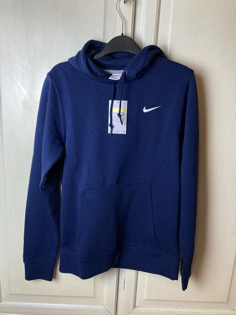 Nike Hoodie Blue Navy Felpa Con Cappuccio Taglia S - NUOVA, 100% ORIGINALE