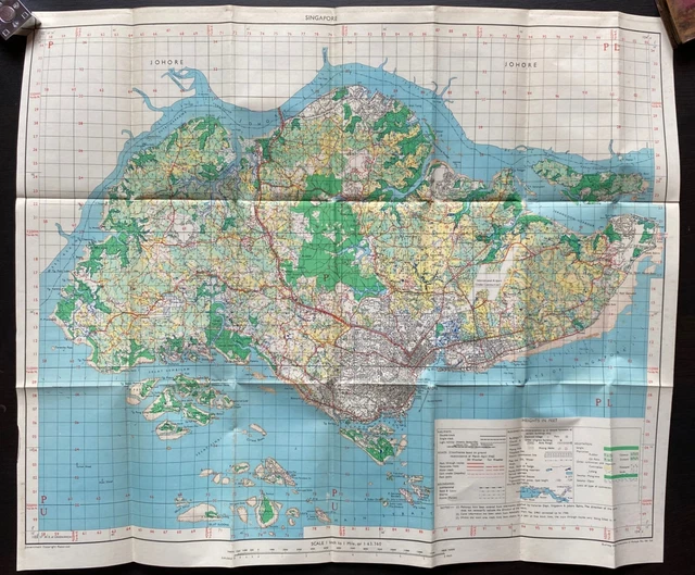Map of Singapore 1954