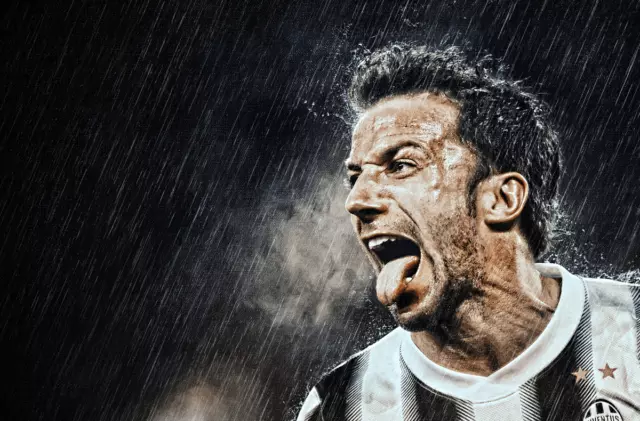 Alessandro Del Piero Juventus Poster 45X32Cm  Serie A Calcio