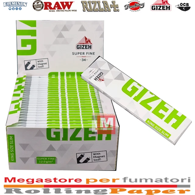 thumbnail interactive-video image 1 of GIZEH Super Fine Green Rolling Papers – 50 Booklets, Classic Italian Brand 1 of 4