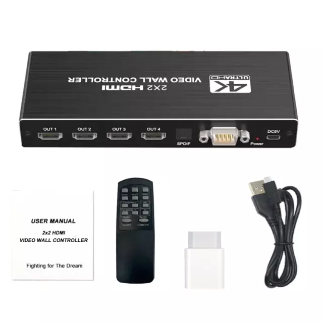 1X2 1X4 1X3 2X1 3x1 4X1 2x2 HDMI DVI Multi Video Controller Processor Splicer