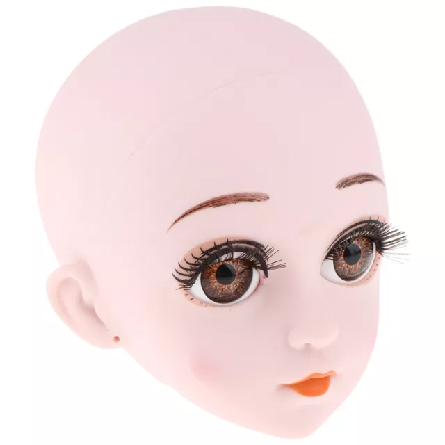 1/3 BJD Girl Doll tête de maquillage en plastique avec yeux pour la partie de