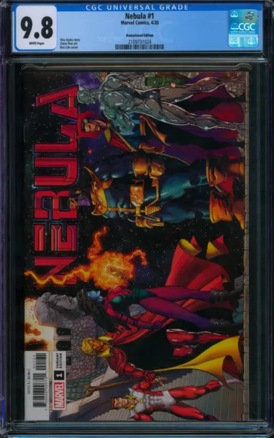 Nebula #1 🌟 CGC 9.8 🌟 1:100 REMASTERED VARIANT Ron Lim Marvel Comic 2020
