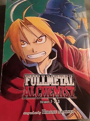 Fullmetal Alchemist  Volumes 1-2-3 Magna Novel And Illustrated By Hiromu Arakawa