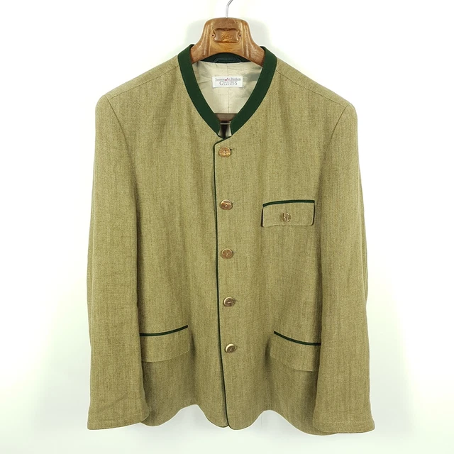 Susanne Von Dörnberg Janker Herren L Beige Leinen Trachtenjacke Jacke Sakko