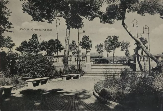 AVOLA ( SIRACUSA) Giardini Pubblici  , Vg 1956 F.g. Bella