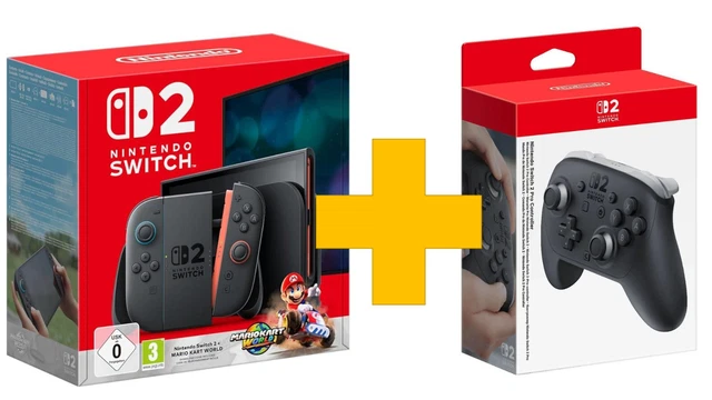 NINTENDO SWITCH 2 + Mario Kart World + Pro Controller Konsole Neu & Ovp ...