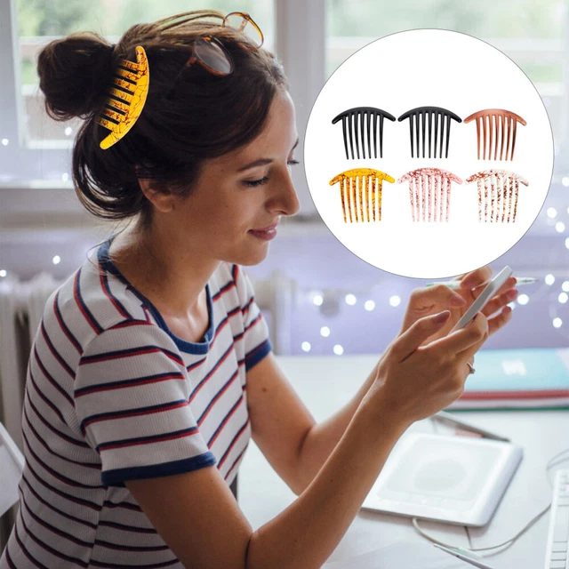 KuuGuu 6er-Set Blumen-Haarkämme Mit Strass – Hochzeits-Brautschmuck & Festlicher Haarschmuck