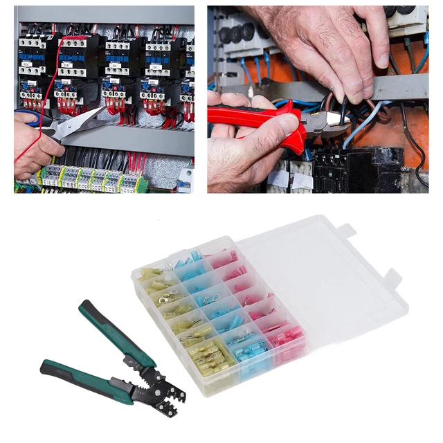 Kit strumenti a crimpatura Ferrule con 200 pz connettori fili isolati Ferrule auto