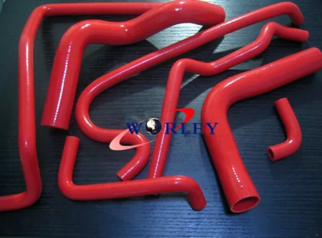 Silicone Radiator Heater Hose Kit for Holden VR VS VN VP V8 5.0L SS 304 5L RED