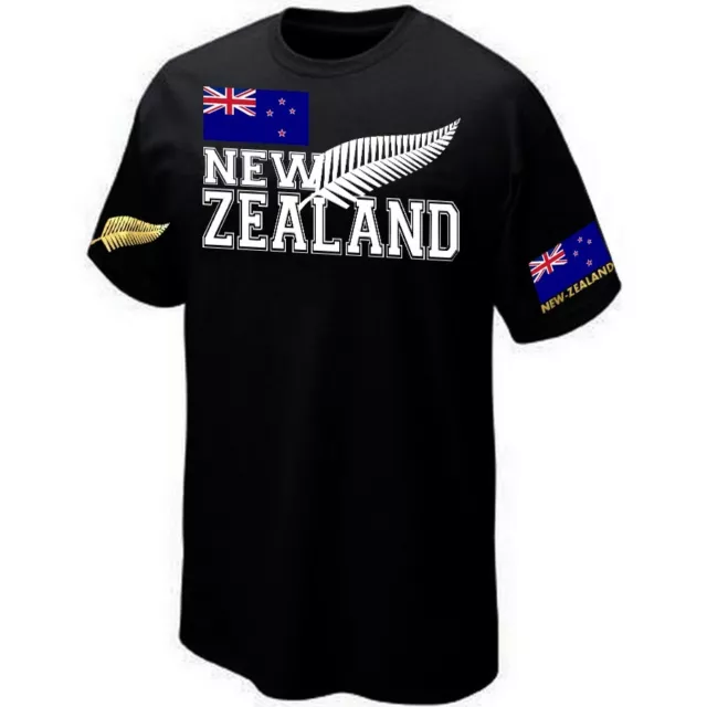 T-SHIRT NEW ZEALAND RUGBY ultras supporter all blacks - Jersey Siebdruck