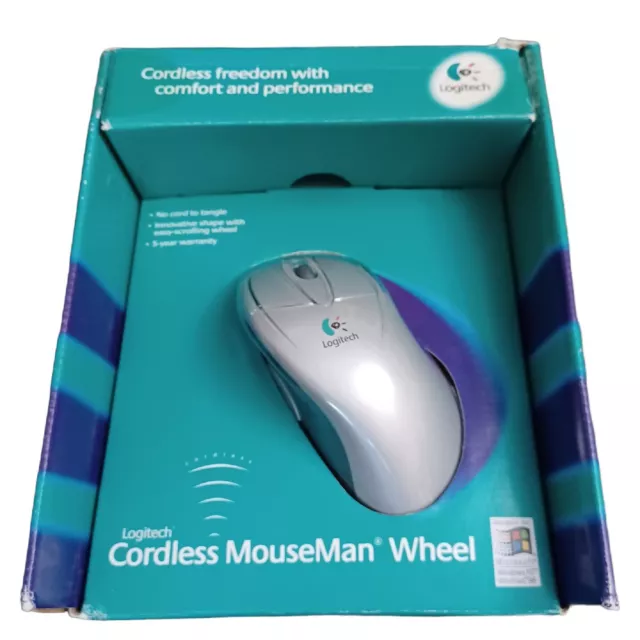 Logitech 967692-0403 Wave Comfort Wireless Keyboard Cordless Laser Mouse  Desktop