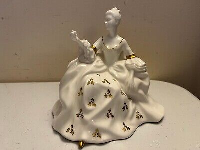 Royal Doulton Antoinette White Dress Porcelain Lady Girl Figurine Hn 2326