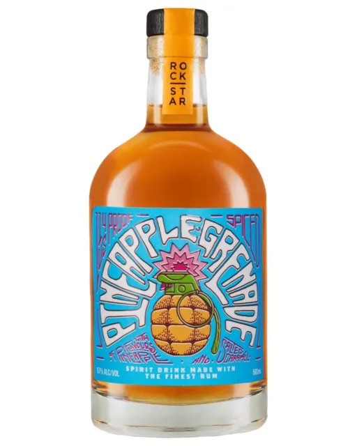 Rockstar Spirits Pineapple Grenade Navy Strength Spiced Rum 500ml