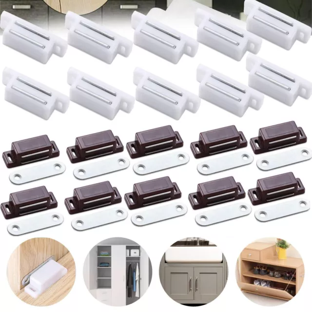 Magnetic Door Catches Cupboard Wardrobe Cabinet Latch Drawer Catch Closures Lot